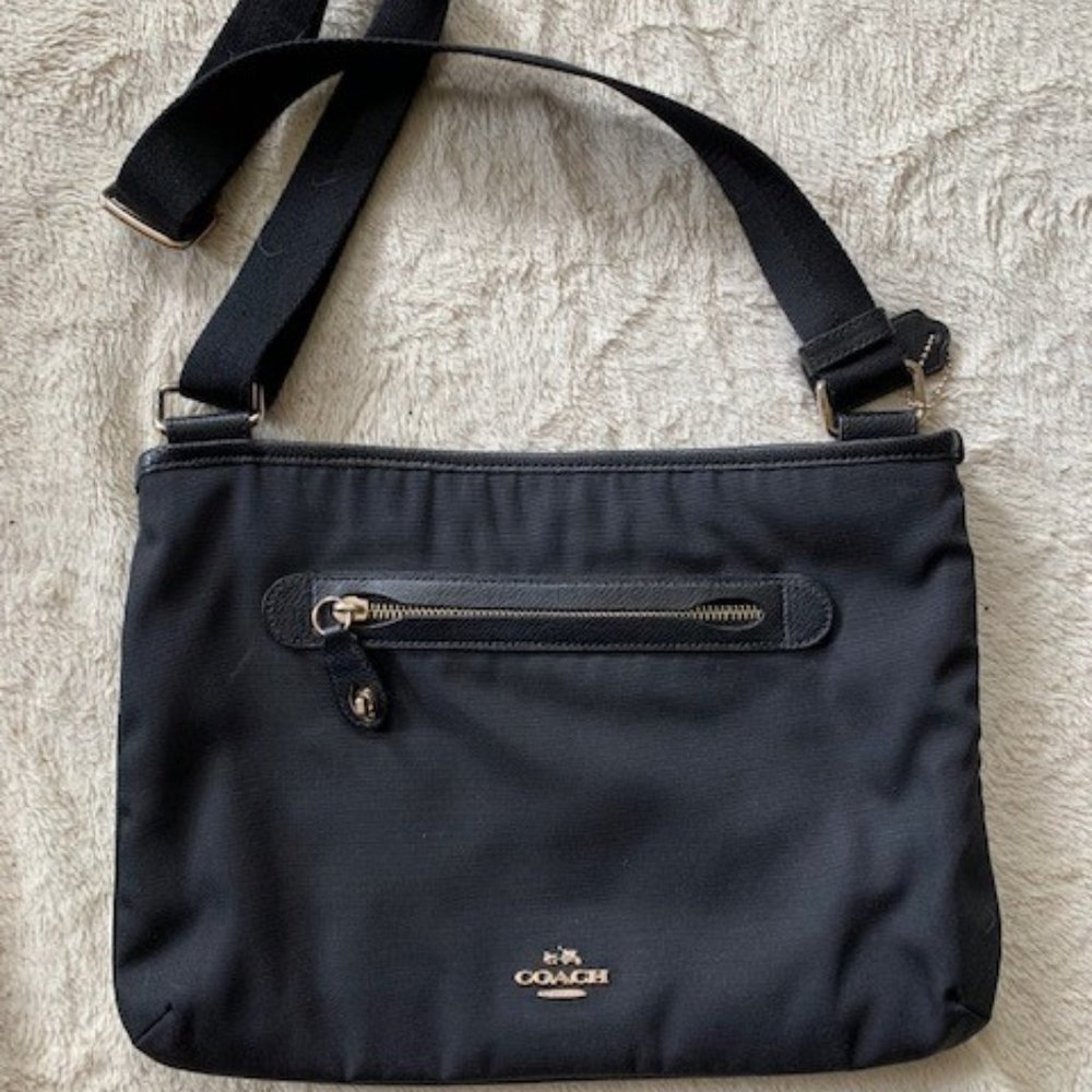 COACH nylon crossbody bag